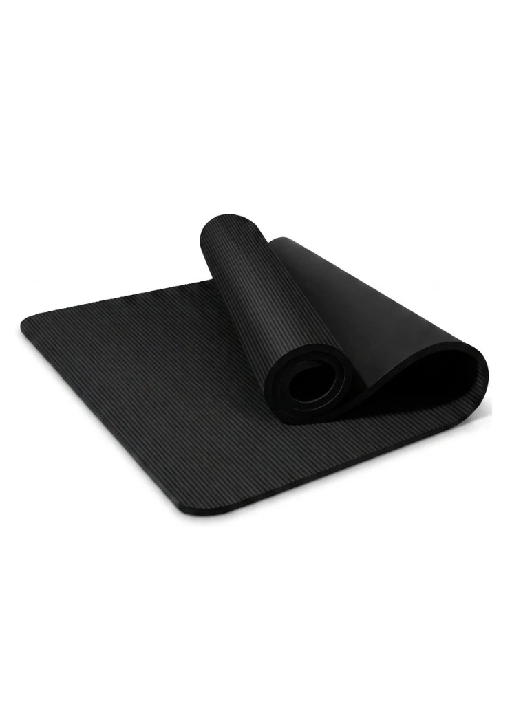 Black Pilates & Yoga Mat | Comfort Edition